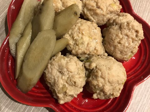 鶏団子ごぼう煮